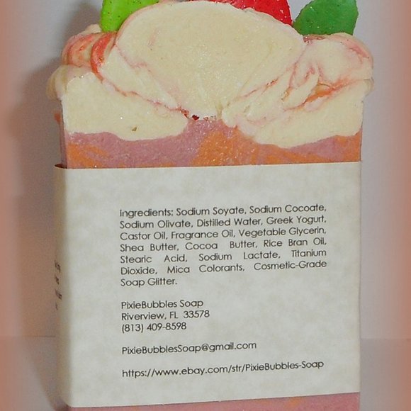 Handmade Soap Bar Coconut Oil GRAPEFRUIT MANGO - Picture 3 of 4